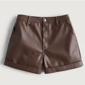 NWT Faux Leather Shorts